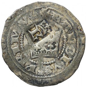 RR-, Gegenstempel auf einem Prager Pfennig aus dem 15. Jahrhundert - Rauschenberg