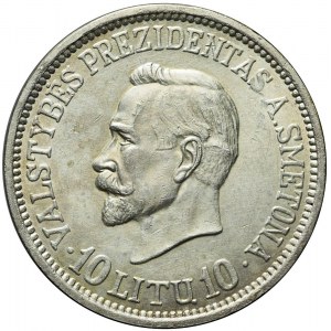 Litauen, 10 Litas 1938, 20. Jahrestag der Republik, Smetona