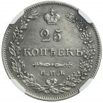Rosja, Mikołaj I, 25 kopiejek 1829 СПБ НГ, Petersburg