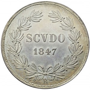 Vatikan, Pius IX, Scudo 1847 R, Rom, schön