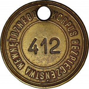 Znak identyfikacyjny Korpusu Bezpieczeństwa Wewnętrznego - KBW nr 412