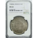 Meksyk, 5 pesos 1948, piękne