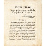 OPRYSZEK Literacki. Pismo poświęcone wytrzebieniu Opryszków Krakowskich. Z. 2. [Kraków: b. w., 1848]. - 7 s....