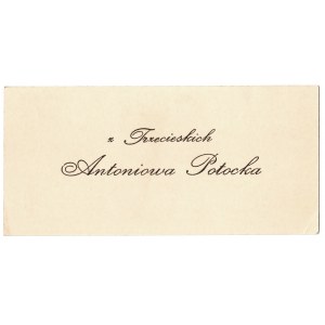 z Trzecieskich Antoniowa Potocka (1890-1957) - Krystyna Jakobina Maria z Trzeciesza h. Strzemię...