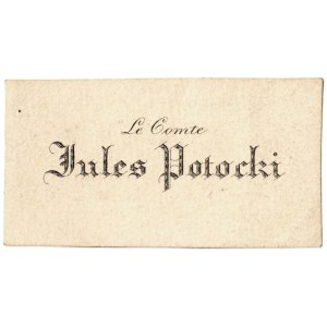 Le Comte Jules Potocki (1867-1925) - Juliusz Paweł Adam hr. Potocki h. Pilawa (Złota), ziemianin. Karton 3...