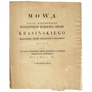 [KRASIŃSKI Wincenty (1782-1858)]...