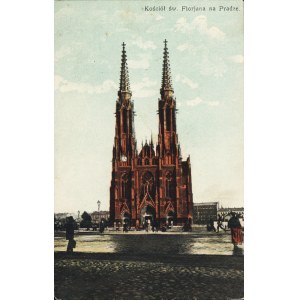 Kościół św. Floriana na Pradze. Warszawa: A. Chlebowski, [przed 1915]. - pocztówka kolor. 13,5 × 8,6 cm...