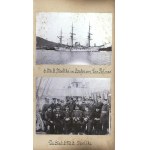 SMS MOLTKE 1902-1903. Album ze 178 fotografiami wklejonymi na 18 kartonach formatu 15 × 20 do 6 × 8 cm...