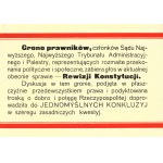[BALIŃSKI Ignacy (1862-1951)]: Rewizja Konstytucji. Opinja zbiorowa grona prawników Warszawa: Sgł...