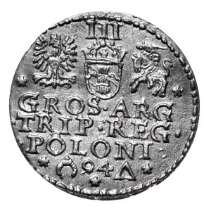Zygmunt III Waza, Trojak 1594, Malbork - otwarty pierścień