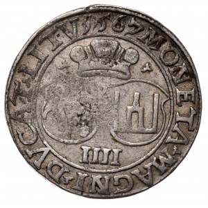 Zygmunt II August, czworak 1567, Wilno, L/LITV