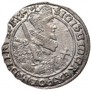Zygmunt III Waza, ort 1622, Bydgoszcz, PRV.M+, bez ręki trzymającej jabłko, rzadki