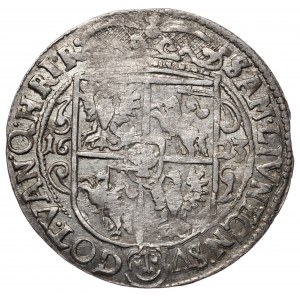 Zygmunt III Waza, ort 1623, Bydgoszcz, rzadsze popiersie, szeroka korona na rewersie