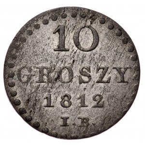 Księstwo Warszawskie, Fryderyk August, 10 groszy 1812 IB