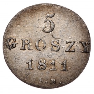 Księstwo Warszawskie, 5 groszy 1811 I.B.