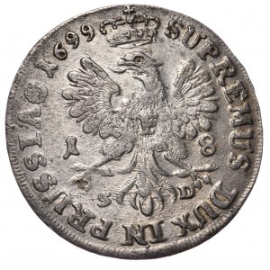 Prusy, Fryderyk III, ort 1699 SD (szeroko rozstawione)