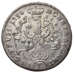 Prusy, Fryderyk II, ort 1752 E, Królewiec