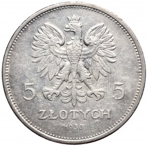 5 złotych 1930 sztandar, Warszawa