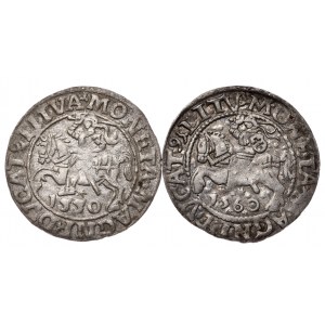 Zygmunt II August, zestaw półgroszy 1550 i 1560r, Wilno