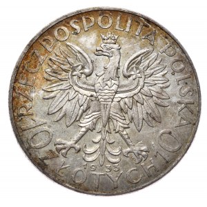 10 złotych 1933 kobieta, Warszawa