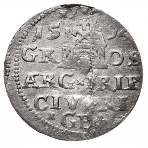 Zygmunt III Waza, trojak 1594 Ryga