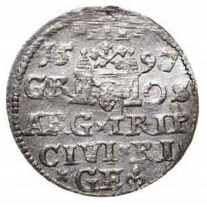 Zygmunt III Waza, Trojak 1597, Ryga