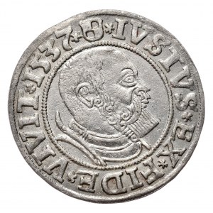Prusy Książęce, Albrecht Hohenzollern, grosz 1537, Królewiec