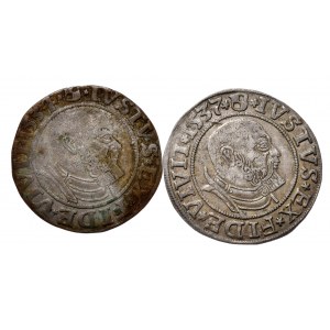 Prusy Książęce, Albrecht Hohenzollern, grosz 1534 i 1537, Królewiec