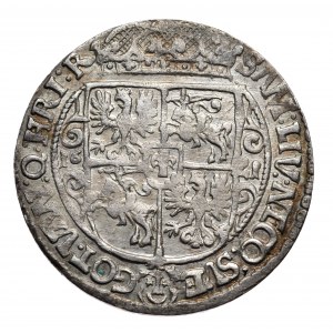 Zygmunt III Waza, ort 1621, PRVS MAS, Bydgoszcz, ozdobniki wydłużone spirale