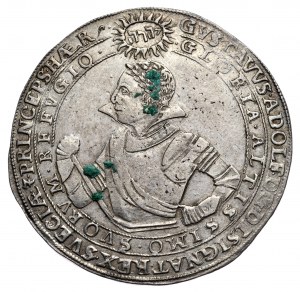 Szwecja 4 marki 1613, Gustaw II Adolf, wielka rzadkość