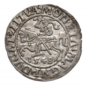 Zygmunt II August, półgrosz 1548, Wilno, L/LITVA