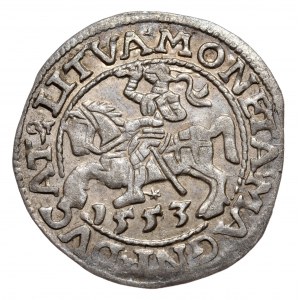 Zygmunt II August, półgrosz 1553, Wilno, LI/LITVA