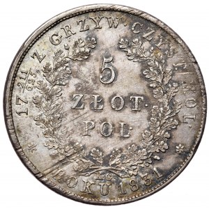 Powstanie Listopadowe, 5 złotych 1831