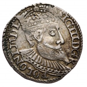Zygmunt III Waza, trojak 1598, Olkusz, duża głowa, POLONI