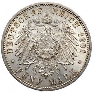 Niemcy, Prusy, 5 marek 1901 A, Berlin, 300 lat Królestwa Prus