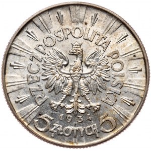 Kolekcja monet 1934-39, 5 złotych 1934 Piłsudski