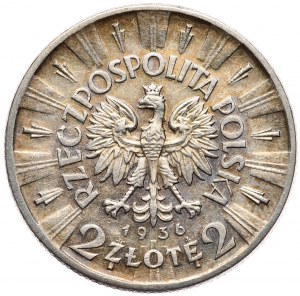 Kolekcja monet 1934-39, 2 złote 1936 Piłsudski