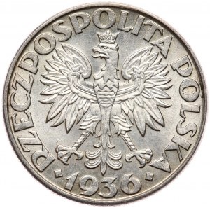 Kolekcja monet 1934-39, 2 złote 1936 żaglowiec