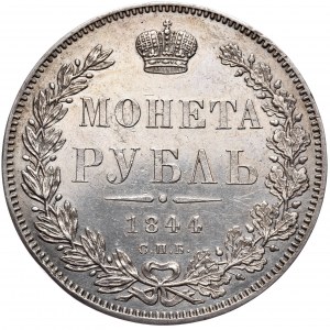 Rosja, Mikołaj I, rubel 1844 СПБ КБ, Petersburg