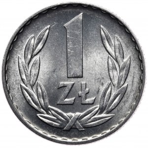 PRL, 1 złoty 1967, destrukt