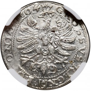 Zygmunt III Waza, grosz 1604, Kraków, C w tarczy