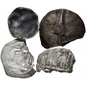 Witold, Kazimierz Jagiellończyk, zestaw 4 denarów, Wilno