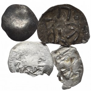 Witold, Kazimierz Jagiellończyk, zestaw 4 denarów, Wilno