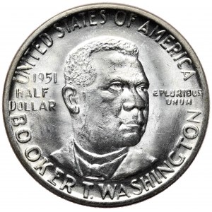 USA, 1/2 dolara 1951, Booker Taliferro Washington