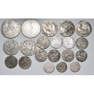 Zestaw 20 monet Zygmunta III Wazy, orty, szóstaki, półtoraki