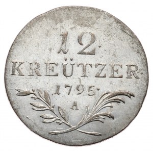 Austria, Franciszek II, 12 krajcarów 1795 A, Wiedeń