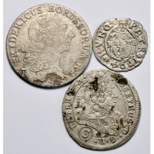 Zestaw 3 monet, Prusy, Węgry, Austria
