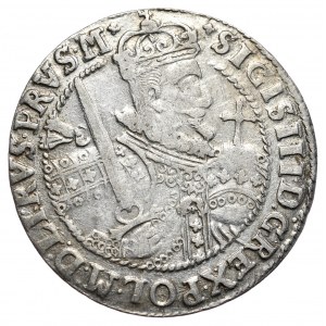 Zygmunt III Waza, ort 1622, Bydgoszcz, PRVS.M+, ozdobniki spirale