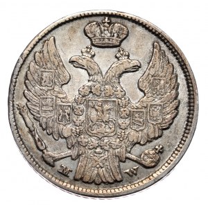 Russian partition, Nicholas I, 15 kopecks 1 zloty 1837 MW, Warsaw