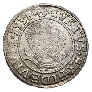 Ducal Prussia, Albrecht Hohenzollern, penny 1538, Königsberg